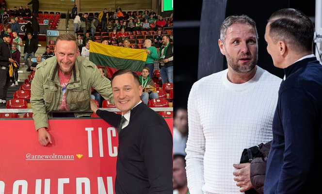 P. Jankūnas „Bayern“ arenoje susitiko su D. Korneliu ir A. Woltmannu
